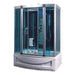Steam Shower Room with Bluetooth, Computer Controlled Temperature, Blue Lighting, and Massage Jets, Left Drain