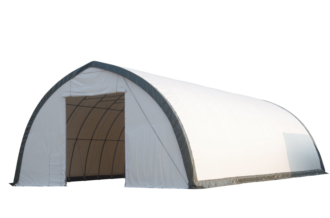 TMG-ST4080E 40' x 80' Peak Ceiling Storage Building with 13' x 16' Door on Both Ends