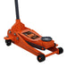 TMG Industrial 3 Ton Low Profile Floor Jack, 18” Max. Height, 3-1/2” Ground Clearance, 360° Caster Pivot, TMG-AJF03L