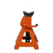 TMG Industrial 3 Ton Jack Stand, Ratchet Style, Large Saddle, Unified Frame Construction, Solid Steel Handle, 1 Pair, TMG-AJS03