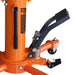 TMG Industrial 1100-lb Two-Stage Telescopic Transmission Jack, Foot Pedal, Swivel Casters, TMG-AJT11