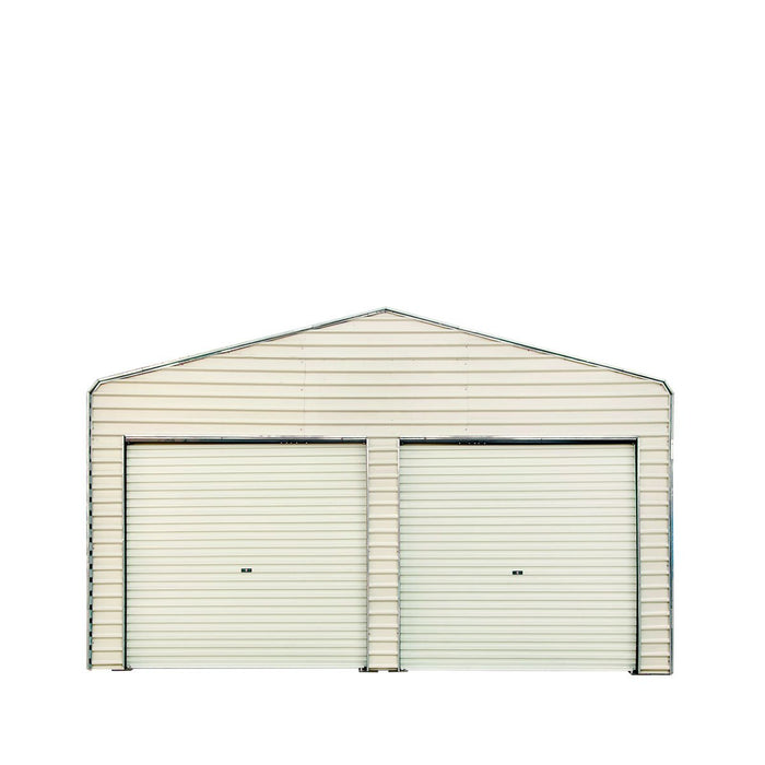 TMG-CP2000-RD110 Steel Carport Back-Wall and Roll-up Door Front-Wall Package