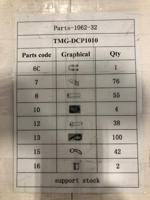 TMG-DCP1010 Hardware kit