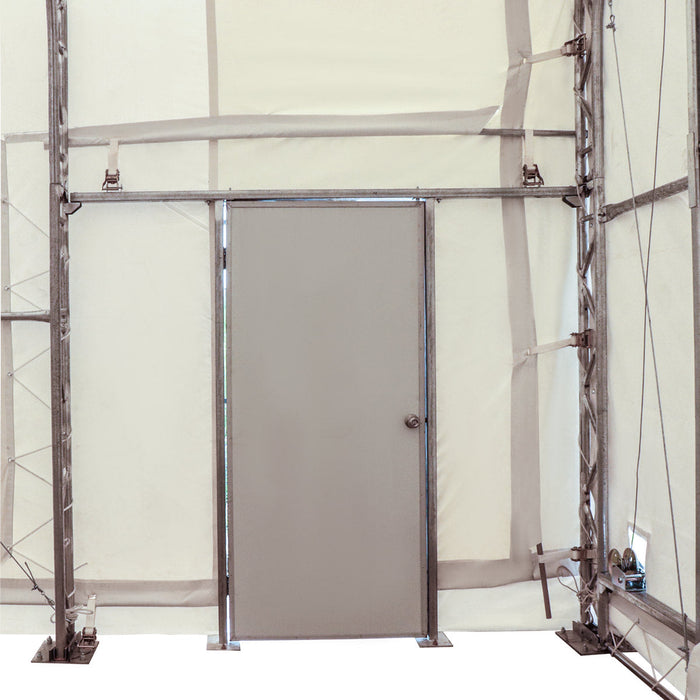 TMG Industrial Pro Series 20' x 40' Dual Truss Storage Shelter with Heavy Duty 17 oz PVC Cover & Drive Through Doors, TMG-DT2041-PRO