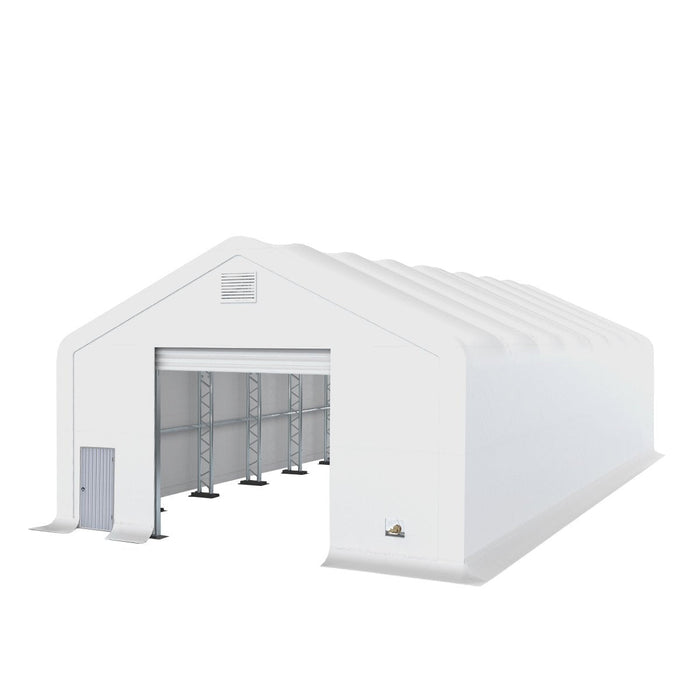 TMG-DT3060 Pro Series 30' x 60' Dual Truss Storage Shelter with Heavy Duty 17oz PVC Fabric