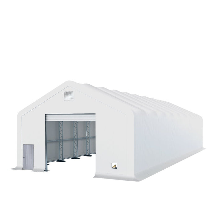 TMG-DT3080 Pro Series 30' x 80' Dual Truss Storage Shelter with Heavy Duty 17oz PVC Fabric
