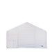 TMG Industrial 30' x 80' Dual Truss Storage Shelter with Heavy Duty 17 oz PVC Cover & Drive Through Doors, TMG-DT3081