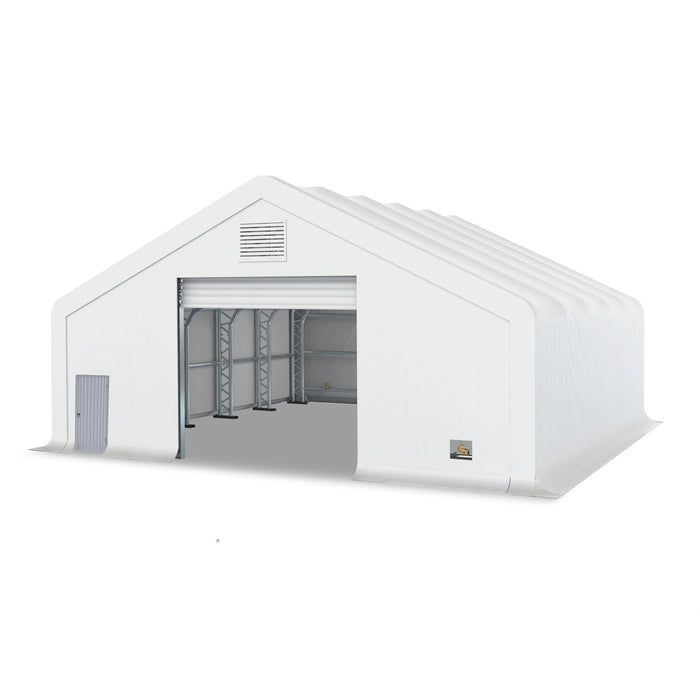 TMG-DT4060 Pro Series 40' x 60' Dual Truss Storage Shelter with Heavy Duty 21oz PVC Fabric
