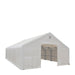 TMG Industrial 40' x 40' Dual Truss Storage Shelter with Heavy Duty 21 oz PVC Cover & Drive Through Doors, TMG-DT4041