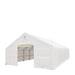TMG Industrial 40' x 60' Dual Truss Storage Shelter with Heavy Duty 21 oz PVC Cover & Drive Through Doors, TMG-DT4061 (Previously DT4060)