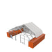 TMG Industrial Pro Series 50' x 40' Fully Enclosed Dual Truss Container Shelter with Heavy Duty 32 oz PVC Cover, Front Wall and Back Wall, TMG-DT5040CG