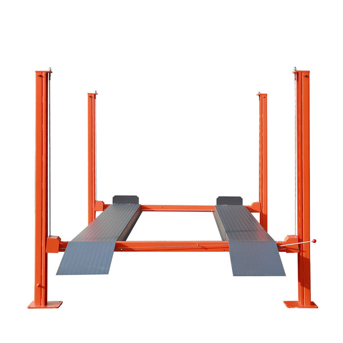 TMG-FPL09XL 9,000 lb XL Four-Post Auto Lift with Removable Ramps