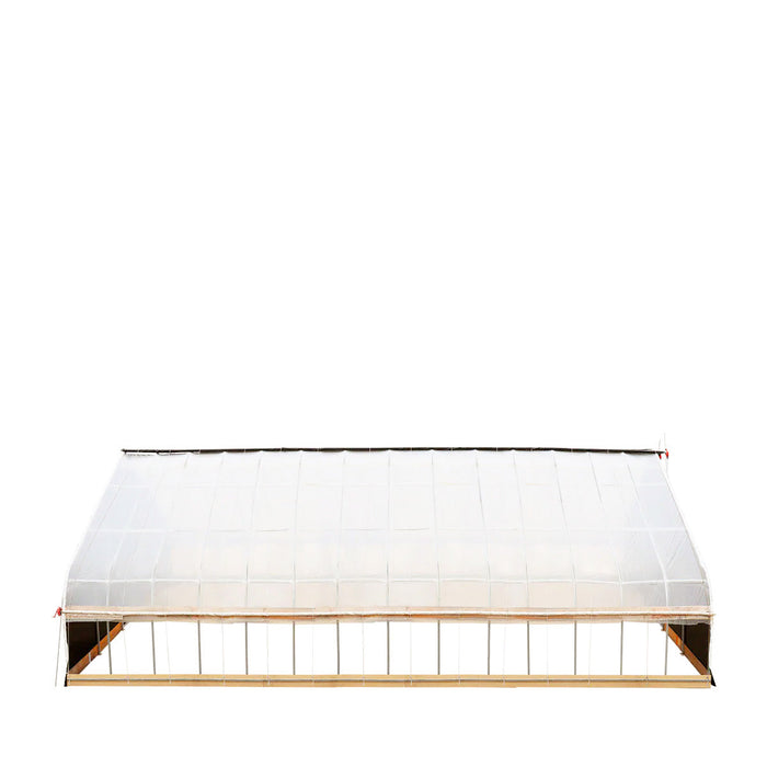 TMG Industrial Pro Series 30’ x 60’ Light Deprivation Two Layer Cover Greenhouse Grow Tent, 6-mil Blackout Tarp and Clear Film, Cold Frame, Hand Crank Roll-Up Sides, Peak Ceiling Roof, TMG-GHD3060
