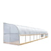 TMG Industrial 10’ x 40’ Lean-To Greenhouse Grow Tent w/6 Mil Clear EVA Plastic Film, Cold Frame, Hand Crank Roll-Up Side, 6-½’ Sidewall, TMG-GHL1040