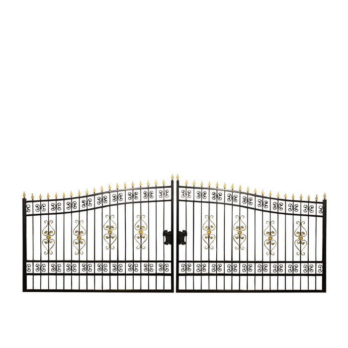 TMG-MG20 20-ft Bi-parting Wrought Iron Ornamental Gate (per pair)