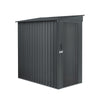 TMG Industrial 3’ x 6’ Galvanized Metal Pent Shed, 29 GA Corrugated Metal, 75“ Upper edge, TMG-MS0306