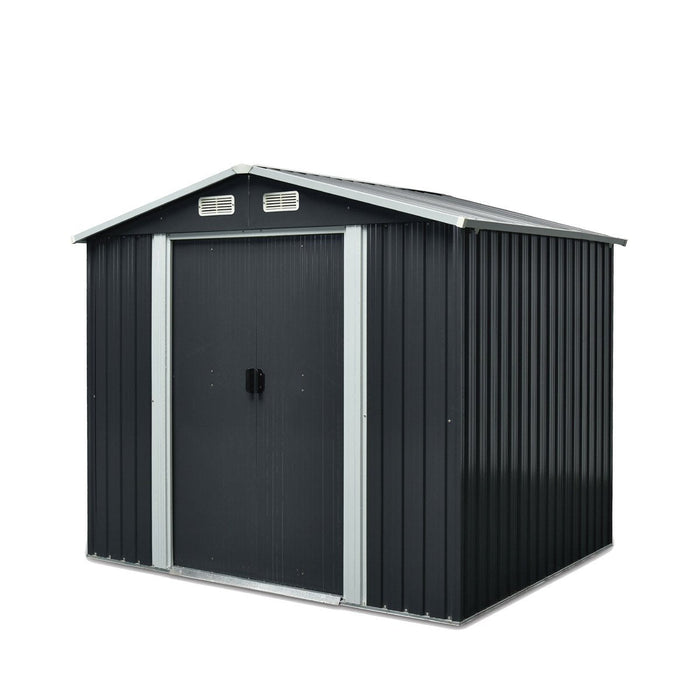 TMG-MS0608 6' x 8' Galvanized Apex Metal Shed