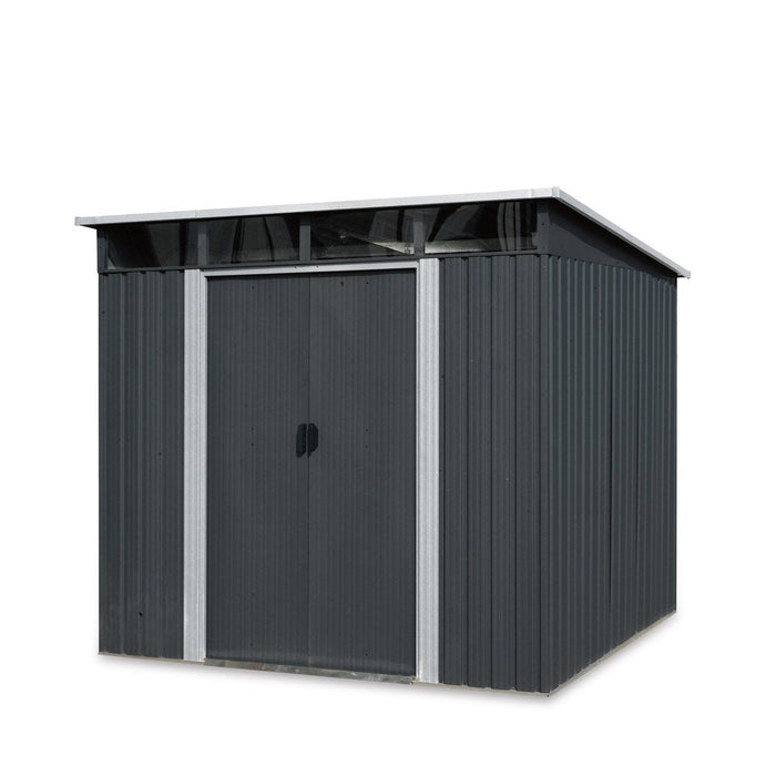 TMG-MS0809P 8' x 9' Metal Pent Shed with Skylight