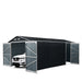 TMG-MS1020A 10ft x 20ft Metal Garage Shed with Double Doors and Side Door