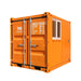 TMG-SC08 8' All-Steel Site Storage Container with Side Door and Window