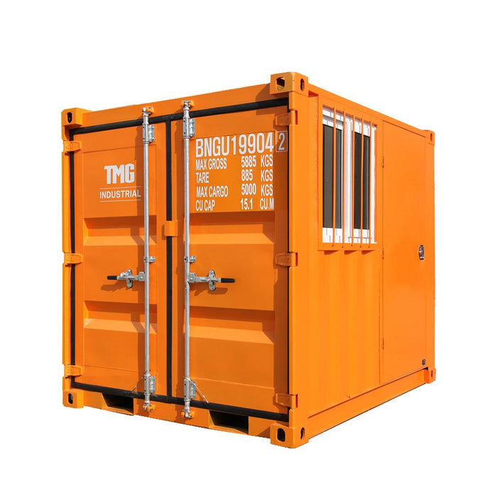 TMG-SC09 9' All-Steel Site Storage Container with Side Door and Window