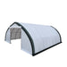 TMG Industrial 30' x 40' Peak Ceiling Storage Shelter with Heavy Duty 11 oz PE Cover & Drive Through Doors, TMG-ST3040E (Previously ST3040)