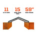 TMG Industrial 30' x 40' Peaked Roof Container Shelter with 11 oz PE Tarpaulin, TMG-ST3040C