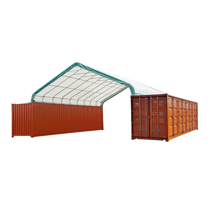 TMG-ST3040CE Pro Series 30' x 40' Container Roof Shelter with Heavy Duty 11oz PE Cover
