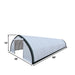 TMG Industrial 30' x 80' Peak Ceiling Storage Shelter with Heavy Duty 11 oz PE Cover & Drive Through Doors, TMG-ST3080E (Previously ST3080)