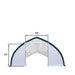 TMG Industrial 30' x 80' Peak Ceiling Storage Shelter with Heavy Duty 11 oz PE Cover & Drive Through Doors, TMG-ST3080E (Previously ST3080)