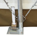 TMG-ST4081E 40' x 80' Peak Ceiling Storage Shelter, Single Truss, 11oz PE Cover, 13' W x 16' H Wide Open Door on Two End Walls