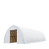 TMG-ST4081V 40' x 80' Peak Ceiling Storage Shelter, Single Truss, 17oz Commercial Grade PVC Cover, 13' Wx 16' H Wide Open Door on Two End Walls