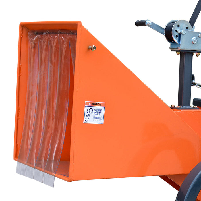TMG Industrial 3-Point Hitch Firewood Branch Logger & 45° Adjustable Belt Conveyor, 20-60 HP Tractor, PTO Driveline Shaft Included, TMG-TFL42