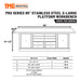 TMG Industrial Pro Series Stainless-Steel Extra-Large 85” x 45” Platform Workbench, 7 Lockable Drawers, 2 Storage Cabinets, Adjustable Shelving, All-in-One Welded Frame, TMG-WB85XS