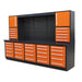 TMG-WBC25D 10' 25-Drawer Workbench Cabinet Combo with 68" Pegboard
