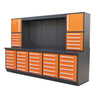TMG-WBC30D 10' 30-Drawer Workbench Cabinet Combo with 68" Pegboard
