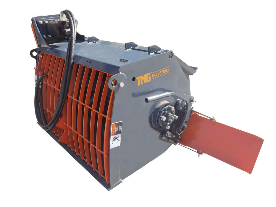 TMG-SCM61 60'' Skid Steer Concrete Mixer Attachment with Side Chute Dispenser